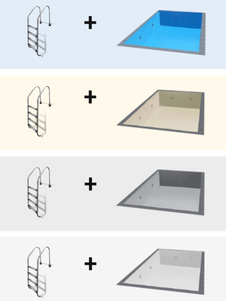 Styroporpool Basisset mit Einstiegsleiter